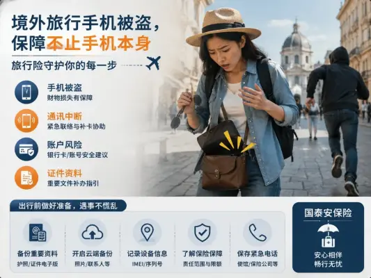 国外旅游手机被偷，买的新手机算损失吗？旅行险真正要看哪些保障？