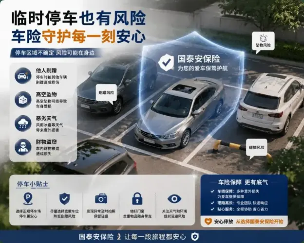 车险中的临时停车风险有哪些？车辆停放期间也需要关注安全